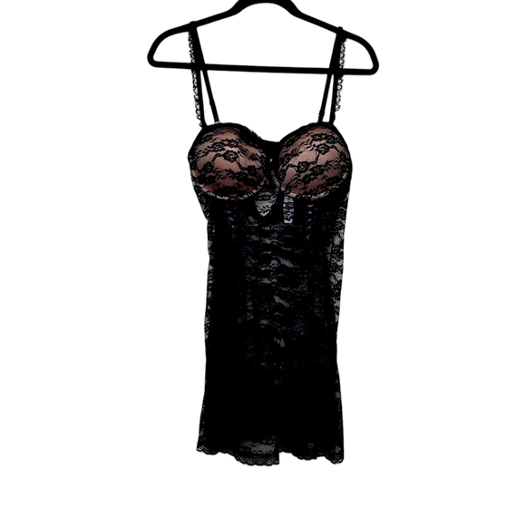Adore Me Womens Black Lace Bustier Slip Size XL NWT - Picture 6 of 8